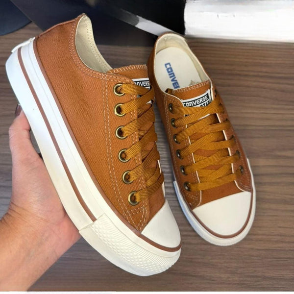 Tênis All Star Plataforma em Lona