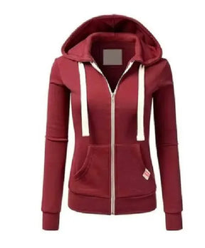 Casaco Feminino Com Capuz Ajustável Moda Versátil