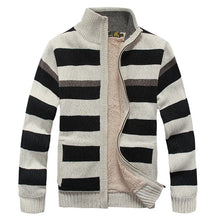 Casaco Masculino Estilo Moletom Listrado Moda Inverno