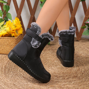 Bota De Inverno Feminina Material Confortável
