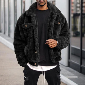 Jaqueta Masculina Felpuda Material De Qualidade Moda Inverno