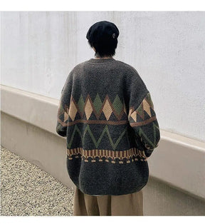 Casaco Masculino Estampado Gola V Material Confortável