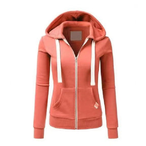 Casaco Feminino Com Capuz Ajustável Moda Versátil