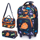 Mochila de Rodinhas Spector Dinossauro Autêntica Resistente