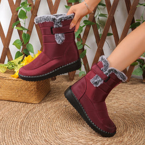 Bota De Inverno Feminina Material Confortável