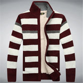 Casaco Masculino Estilo Moletom Listrado Moda Inverno