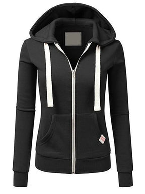 Casaco Feminino Com Capuz Ajustável Moda Versátil