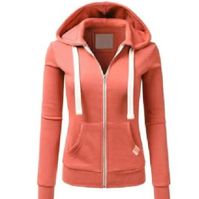 Casaco Feminino Com Capuz Ajustável Moda Versátil