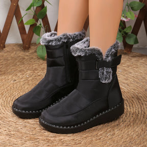Bota De Inverno Feminina Material Confortável