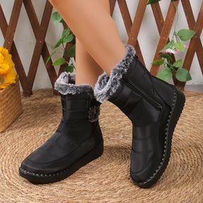Bota De Inverno Feminina Material Confortável