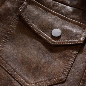 Jaqueta Masculina de Couro Original - (Promoção de Inverno 2025)