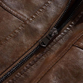 Jaqueta Masculina de Couro Original - (Promoção de Inverno 2025)