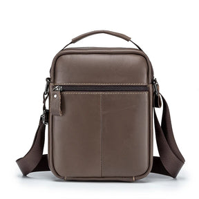 Bolsa de Ombro em Couro Genuíno para Homens SCHLATUM