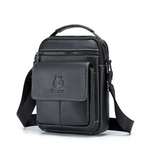 Bolsa de Ombro em Couro Genuíno para Homens SCHLATUM