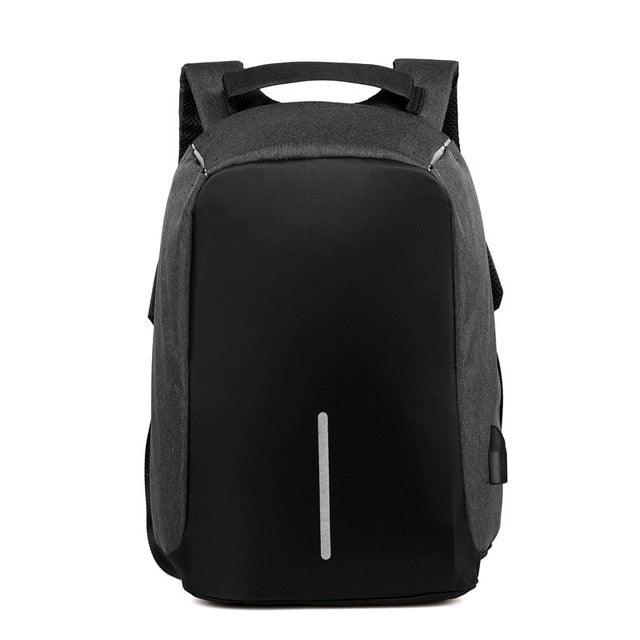 Mochila Antifurto Espaçosa Antifurto com Porta USB