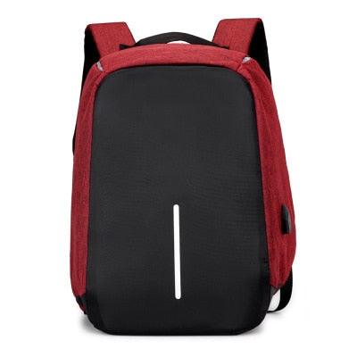 Mochila Antifurto Espaçosa Antifurto com Porta USB