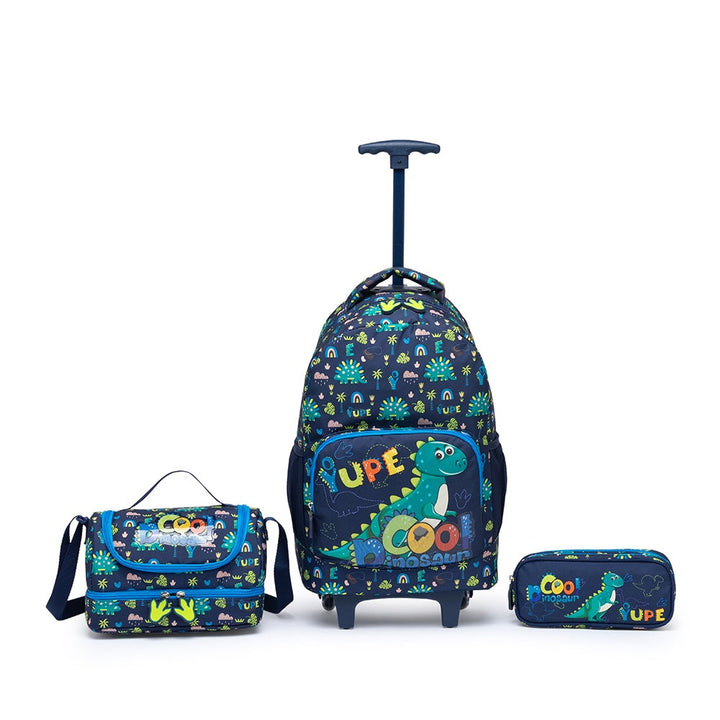 Mochila de Rodinhas Spector Dinossauro Autêntica Resistente