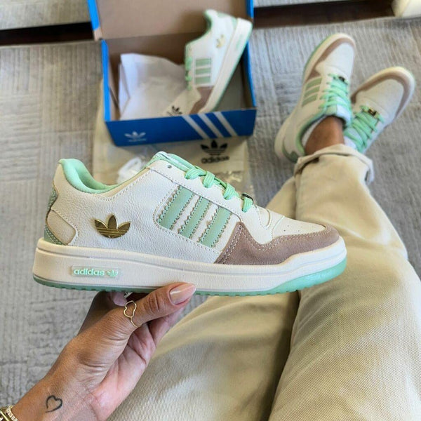 Tênis Adidas Fórum Menta Couro Legítimo